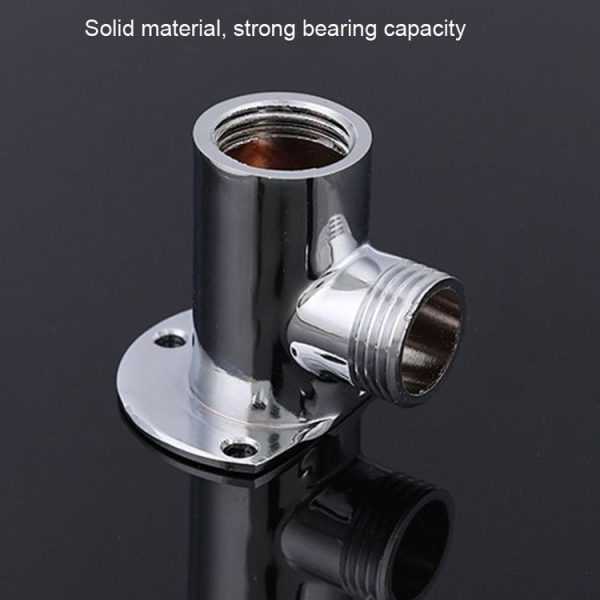 With Base Top Spray Rod Shower Tube Stainless Steel Shower Outlet Pipe Elbow, Size: 20cm - Image 4