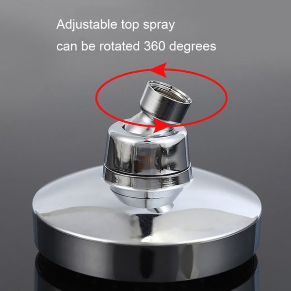 AL-63 5 inch Hotel Showerhead Overhead Spray Plastic Bathroom Rooftop Nozzle (Style A) - Image 5