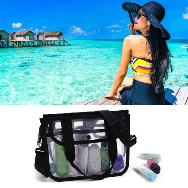 EVA Swimming Bath Bag Portable Thickened Travel Toiletry Bag (Black) - Image 7