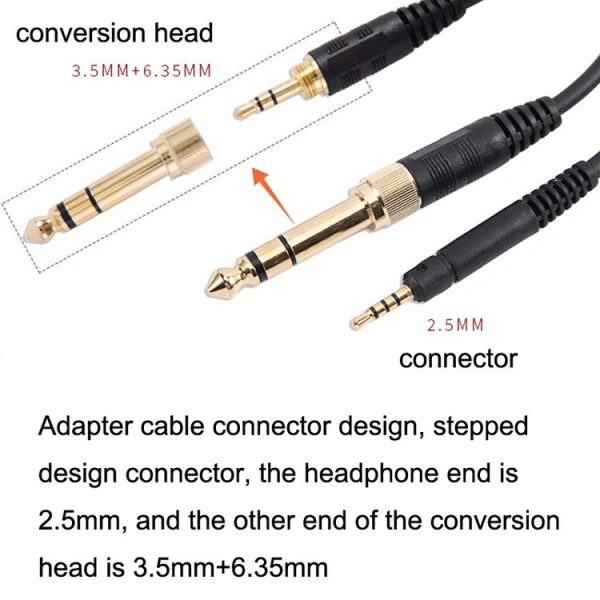 ZS0185 For Sennheiser HD598 / HD558 / HD518 / HD595 Earphone Spring Cable, Cable Length: 1.4m-3m - Image 4
