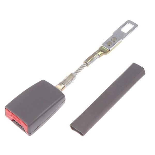 25cm Car Seat Belt Extension Snap Button, Color: Grey - Image 4