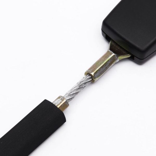 25cm Car Seat Belt Extension Snap Button, Color: Grey - Image 6
