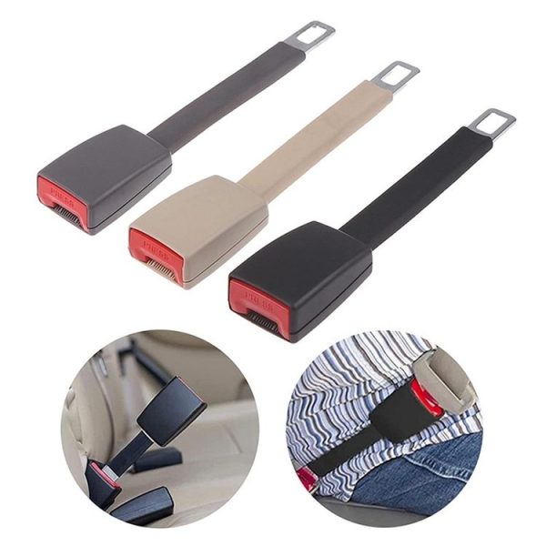 25cm Car Seat Belt Extension Snap Button, Color: Grey - Image 7