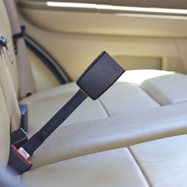 25cm Car Seat Belt Extension Snap Button, Color: Grey - Image 8