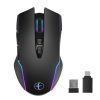 E50 2.4G Wireless Mouse Jiggler Portable Cordless Mouse With 7 Keys (Black)