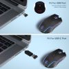 E50 2.4G Wireless Mouse Jiggler Portable Cordless Mouse With 7 Keys (Black) - Image 5