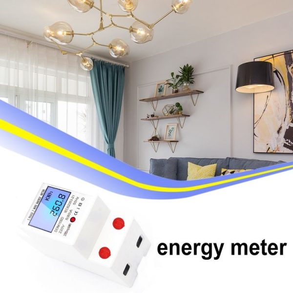 DDM15SD 5 (80) A Single-phase Multi-function Rail Meter with Backlight LCD Display - Image 10