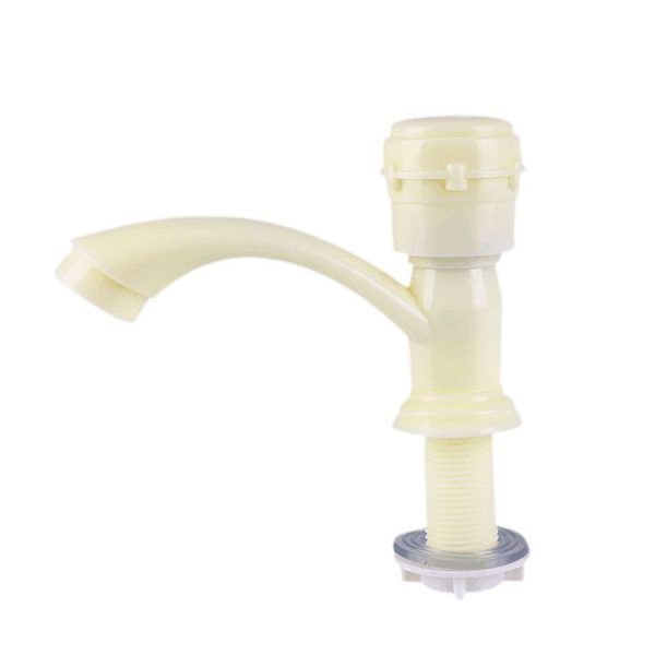 Plastic Kitchen Single Cold Sink Faucet Vertical Faucet, Specification: Hand Wheel