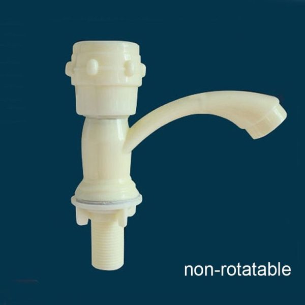 Plastic Kitchen Single Cold Sink Faucet Vertical Faucet, Specification: Hand Wheel - Image 2