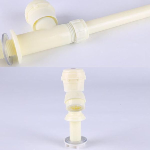 Plastic Kitchen Single Cold Sink Faucet Vertical Faucet, Specification: Hand Wheel - Image 4