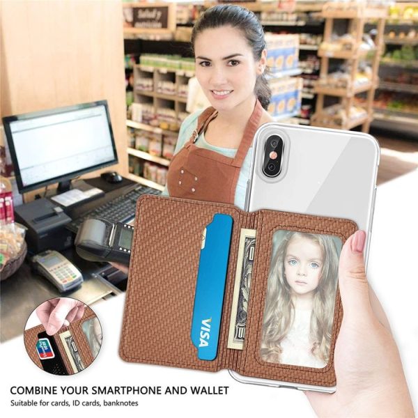 Multifunctional Mobile Phone Back Sticker Card Bag with Bracket Function (Blue) - Image 11