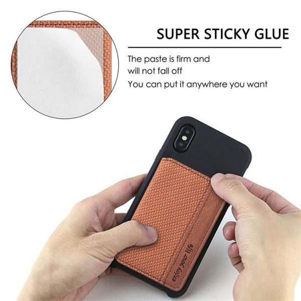 Multifunctional Mobile Phone Back Sticker Card Bag with Bracket Function (Blue) - Image 6