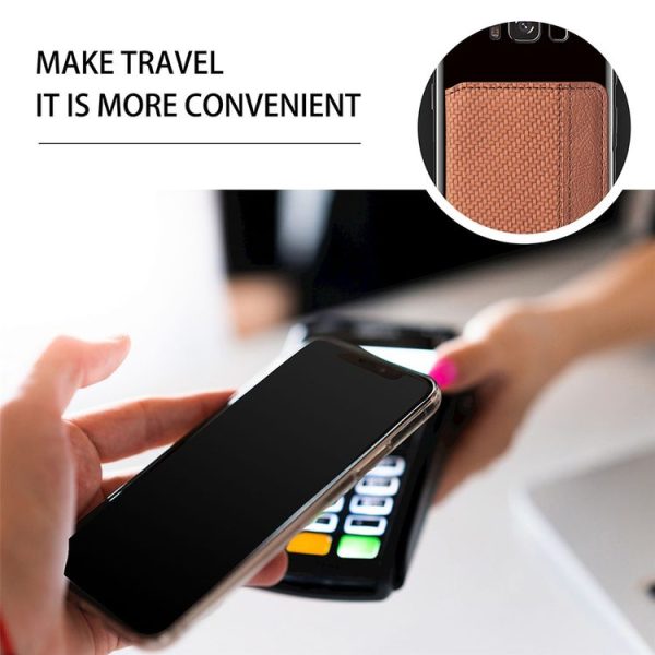 Multifunctional Mobile Phone Back Sticker Card Bag with Bracket Function (Blue) - Image 7