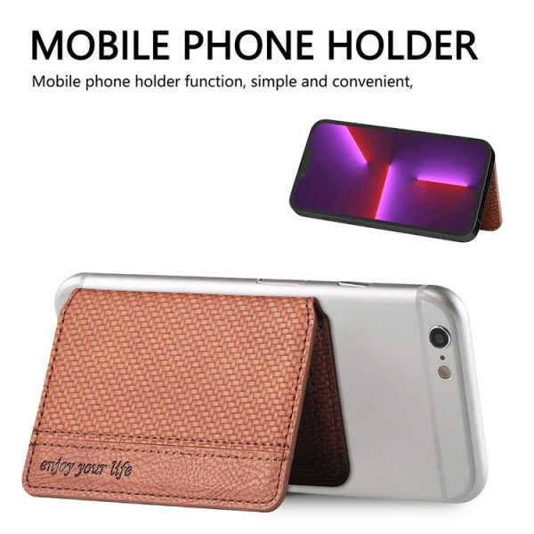 Multifunctional Mobile Phone Back Sticker Card Bag with Bracket Function (Blue) - Image 8