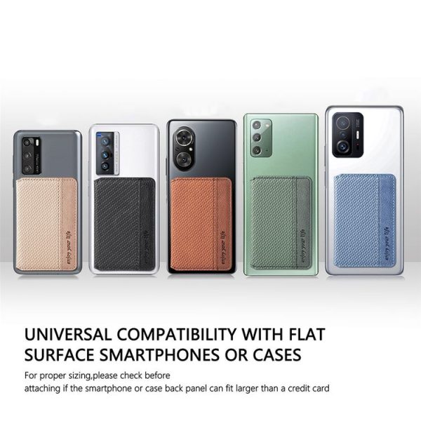 Multifunctional Mobile Phone Back Sticker Card Bag with Bracket Function (Blue) - Image 9