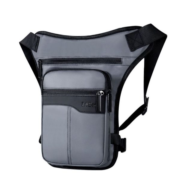 Motorcycle Riding Waist And Leg Bag Outdoor Multifunctional Travel Sports Waist Pack (Grey)
