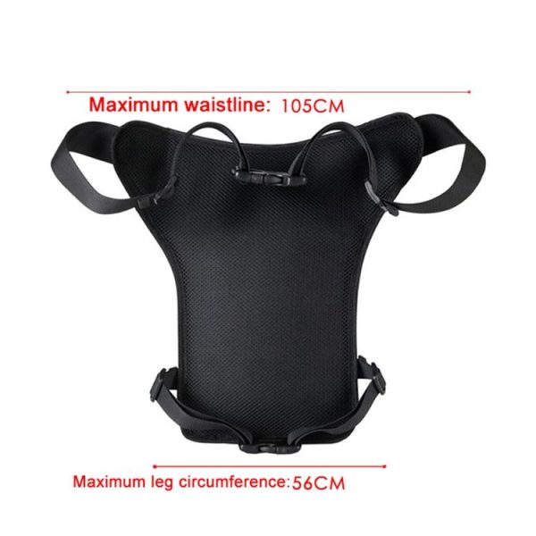 Motorcycle Riding Waist And Leg Bag Outdoor Multifunctional Travel Sports Waist Pack (Grey) - Image 4