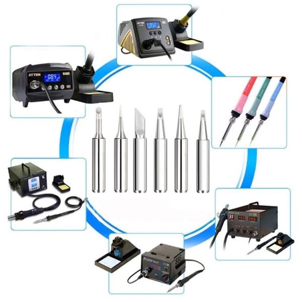 5-in-1 900M-T Internal Heating Soldering Iron Tip for 936 Sleeve Casing - Image 3