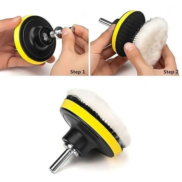 22 In 1 3 Inch Polishing Waxing Pad Sponge Buffing Kit - Image 4
