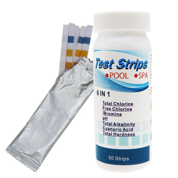 50pcs PH075 6 In 1 Residual Chlorine PH Water Quality Detector PH Test Paper - Image 2