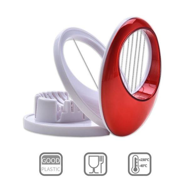 3-in-1 Kitchen Egg Slicer for Strawberry, Mushroom, Bananas, and Other Soft Fruit (Yellow) - Image 4