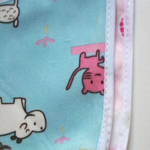 4pcs Waterproof Kids Bib Crystal Velvet Double Layer Baby Drool Towel (Color and Style Random Delivery) - Image 7