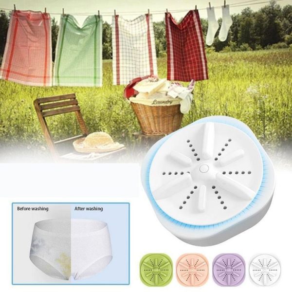Portable Mini Turbo Switch Three-Speed Timing Washing Machine, Size: Remote Control Switch (White) - Image 10
