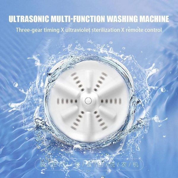 Portable Mini Turbo Switch Three-Speed Timing Washing Machine, Size: Remote Control Switch (White) - Image 4