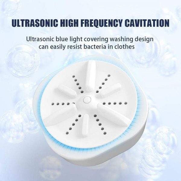 Portable Mini Turbo Switch Three-Speed Timing Washing Machine, Size: Remote Control Switch (White) - Image 5