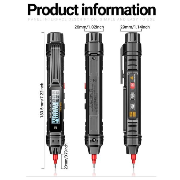 ANENG A3005 40 Megohm Intelligent Anti-burning High-precision Digital Universal Meter (Standard) - Image 3