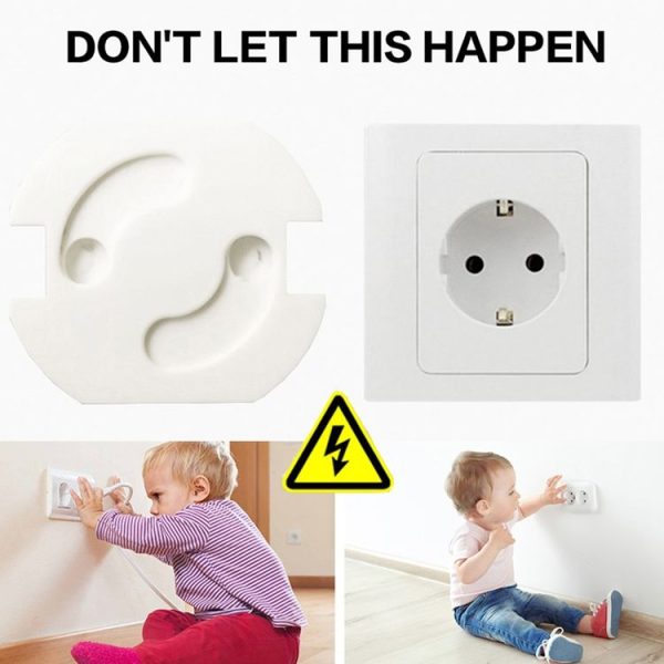Baby Anti-Shock EU Standard Socket Cover Child Safety Protection Products (White) - Image 7