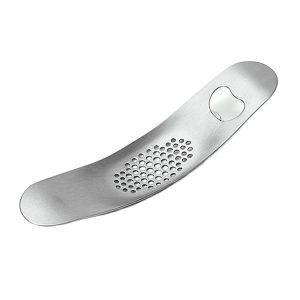 430 Stainless Steel Boat Shaped Garlic Grinder Manual Garlic Press Tools Kitchen Gadgets (Style 1)