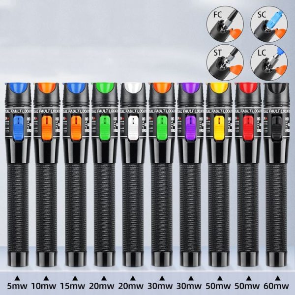 1-60 km Optical Fiber Red Light Pen 5 / 10 / 15 / 20 / 30 / 50 / 60MW Red Light Source Light Pen, Specification: 5mW Blue - Image 2