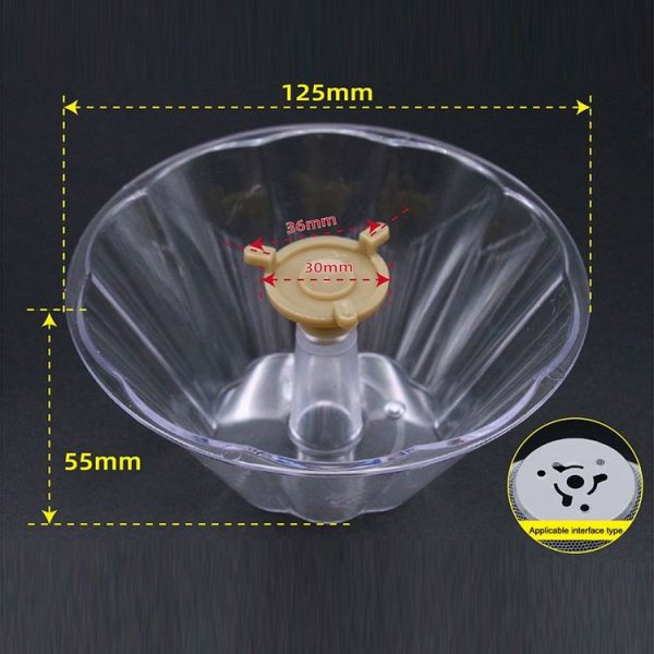 F006 PC 3 Claw Large Capacity Oil Cup Range Hood Accessories Oil Connection Box - Image 2