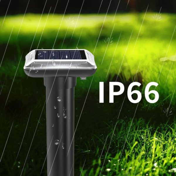 SJZ038 Outdoor Waterproof Solar Ultrasonic Rat Repeller Ultrasonic Animal Repeller, Color: Green - Image 8