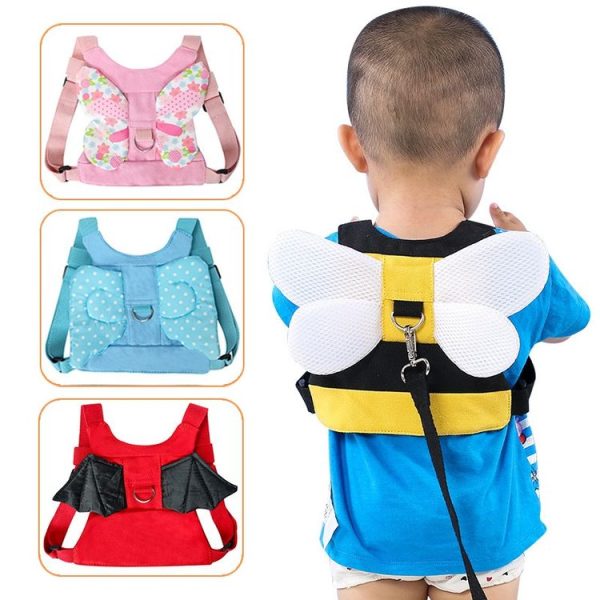Children Anti-wandering Traction Rope Baby Toddler Backpack, Color: Red - Image 2