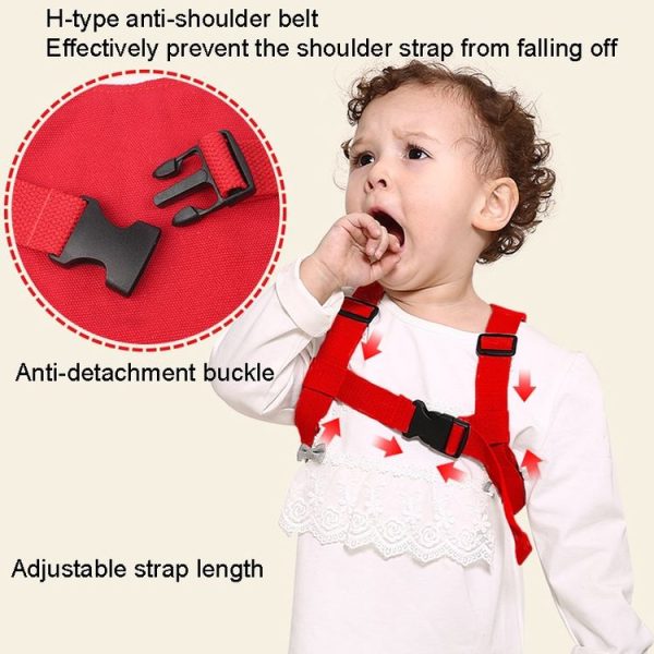 Children Anti-wandering Traction Rope Baby Toddler Backpack, Color: Red - Image 8