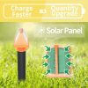 SJZ057 Outdoor IP66 Waterproof Solar Ultrasonic Rat Repeller Orchard Ultrasonic Animal Repeller (Orange) - Image 12
