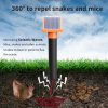 SJZ057 Outdoor IP66 Waterproof Solar Ultrasonic Rat Repeller Orchard Ultrasonic Animal Repeller (Orange) - Image 13