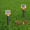 SJZ057 Outdoor IP66 Waterproof Solar Ultrasonic Rat Repeller Orchard Ultrasonic Animal Repeller (Orange) - Image 15
