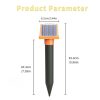 SJZ057 Outdoor IP66 Waterproof Solar Ultrasonic Rat Repeller Orchard Ultrasonic Animal Repeller (Orange) - Image 3