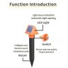 SJZ057 Outdoor IP66 Waterproof Solar Ultrasonic Rat Repeller Orchard Ultrasonic Animal Repeller (Orange) - Image 4