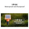 SJZ057 Outdoor IP66 Waterproof Solar Ultrasonic Rat Repeller Orchard Ultrasonic Animal Repeller (Orange) - Image 7
