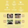 SJZ057 Outdoor IP66 Waterproof Solar Ultrasonic Rat Repeller Orchard Ultrasonic Animal Repeller (Orange) - Image 9