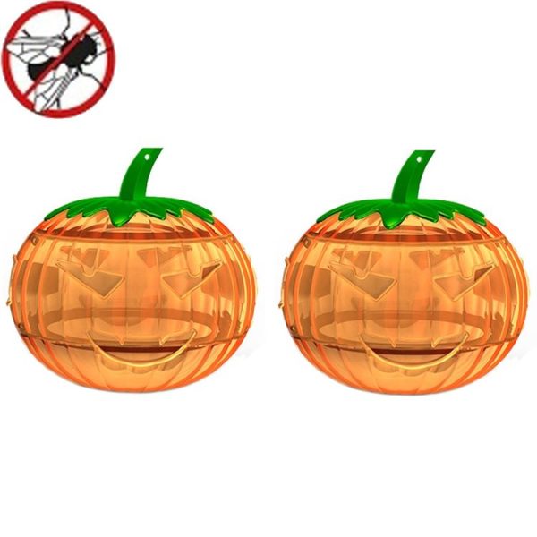SJZ060 2pcs / set Pumpkin Shaped Fruit Fly Traps Fruit Fly Trap Bee Trap (Orange)