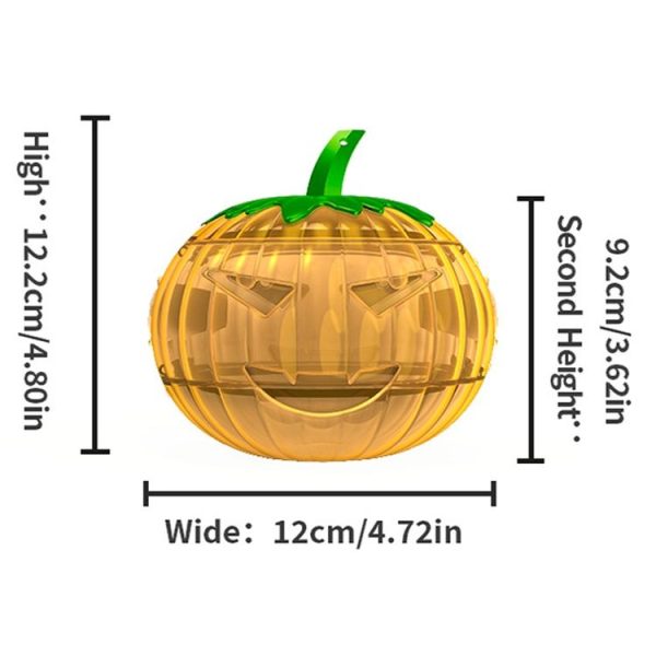 SJZ060 2pcs / set Pumpkin Shaped Fruit Fly Traps Fruit Fly Trap Bee Trap (Orange) - Image 3