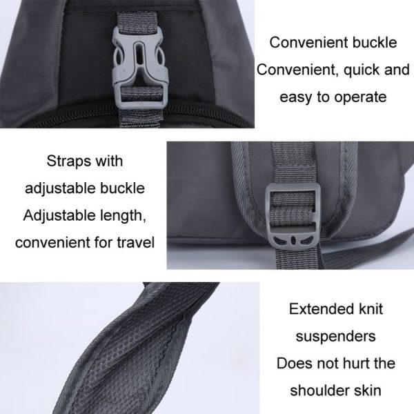 WEIKANI Single Shoulder Diagonal Mini Chest Bag Outdoor Sports Bag (Purple) - Image 5