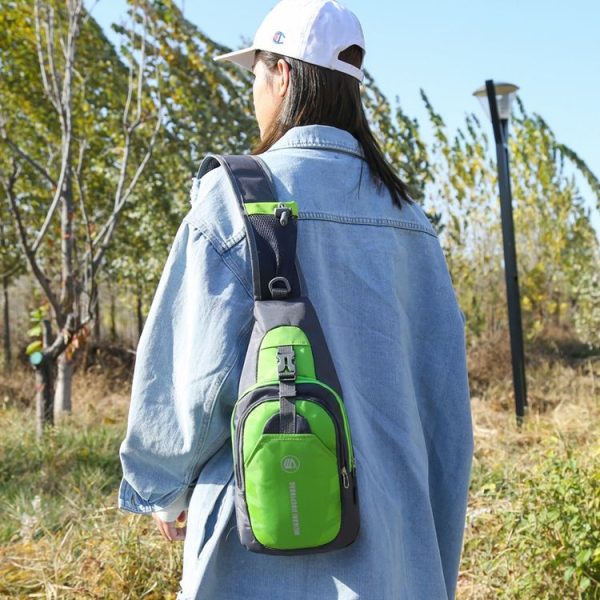 WEIKANI Single Shoulder Diagonal Mini Chest Bag Outdoor Sports Bag (Purple) - Image 9