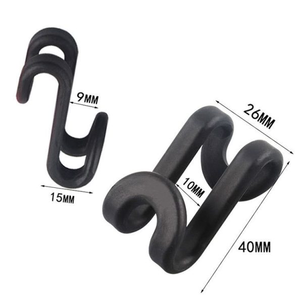 20pcs S-Shaped Hanger Connection Link Hooks Closet Organizer Hooks (Green) - Image 3