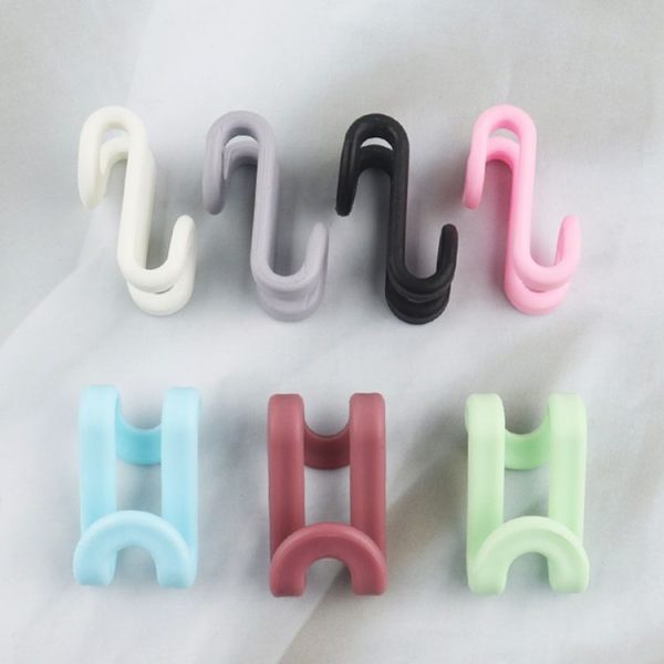 20pcs S-Shaped Hanger Connection Link Hooks Closet Organizer Hooks (Green) - Image 4